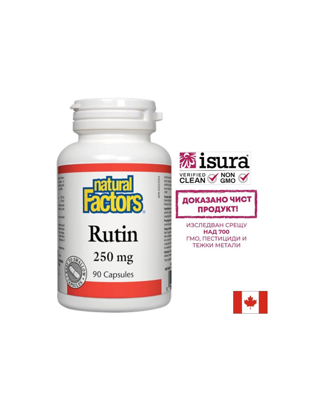 RUTIN 250 mg - 90 capsules