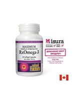Huile de poisson 1425 mg (Triple Concentration EPA 600 mg/DHA 300 mg) - Cœur, concentration et vision, 30 capsules de génie soft
