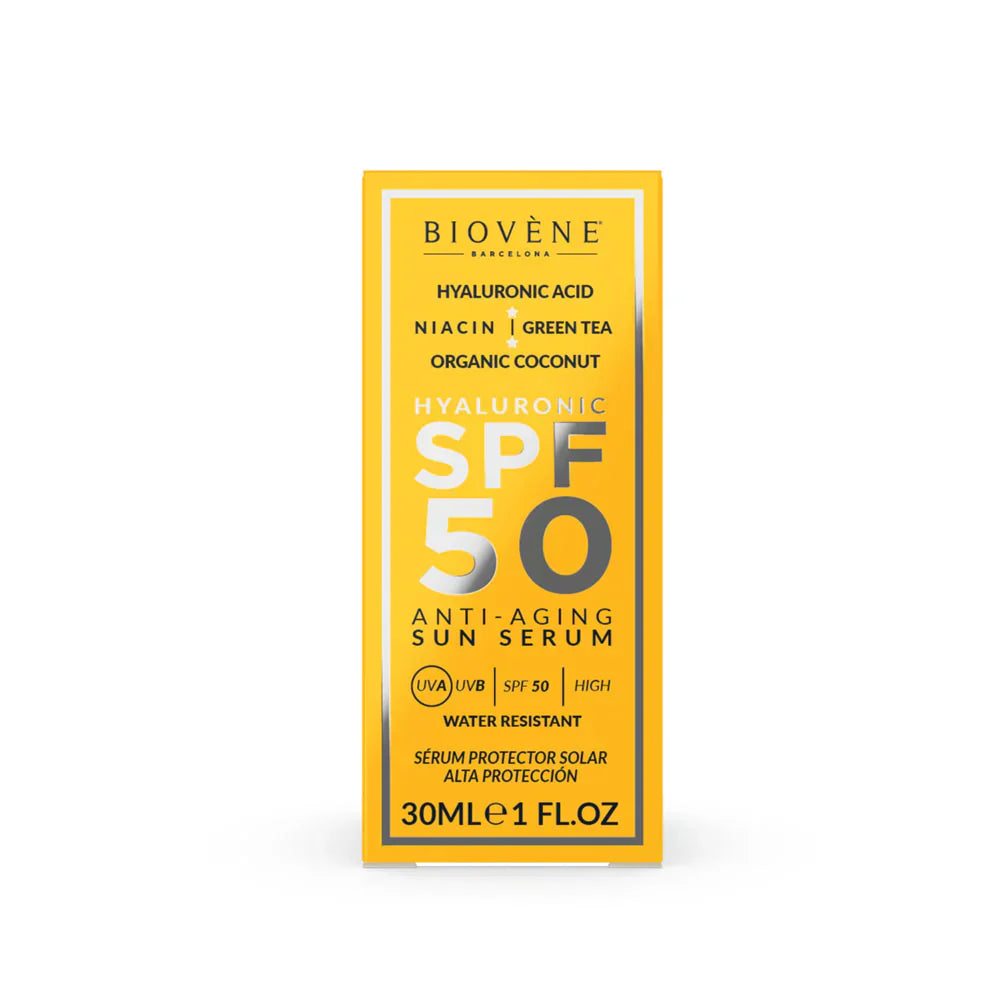 Anti-âge pour le visage SPF 50 avec acide hyaluronique - 30 ml