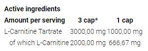 L-Carnitine 3000 Caps - 120 capsules
