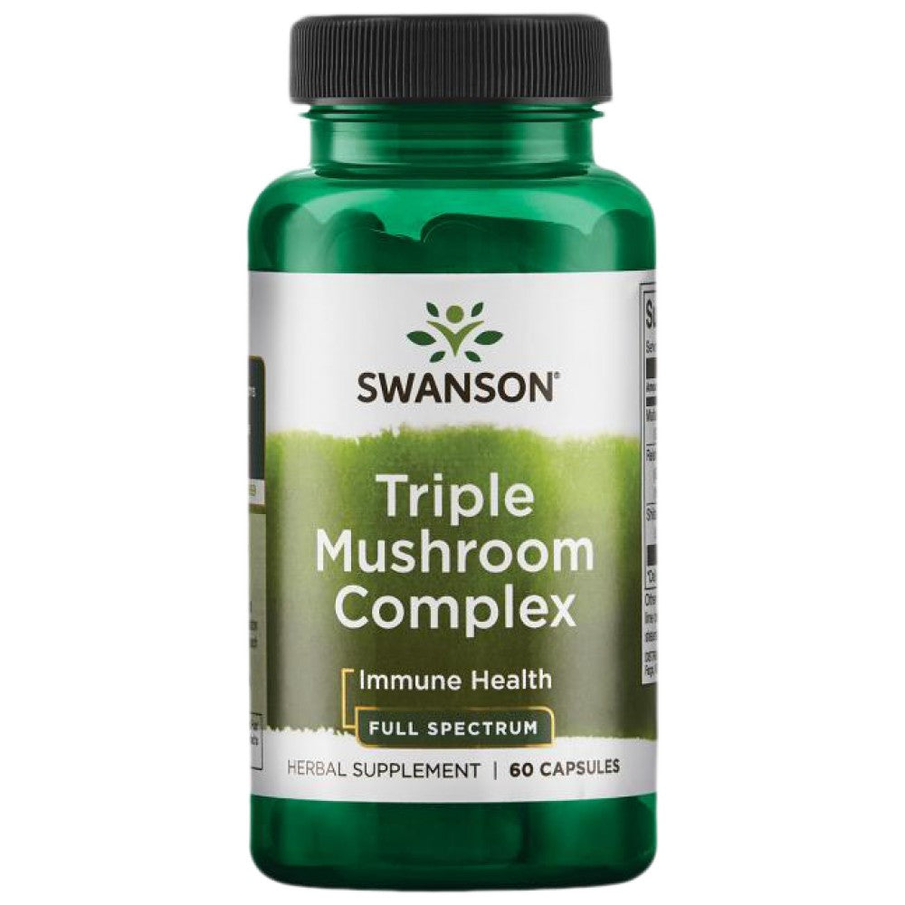 Complexe de champignons triples 600 mg - 60 capsules