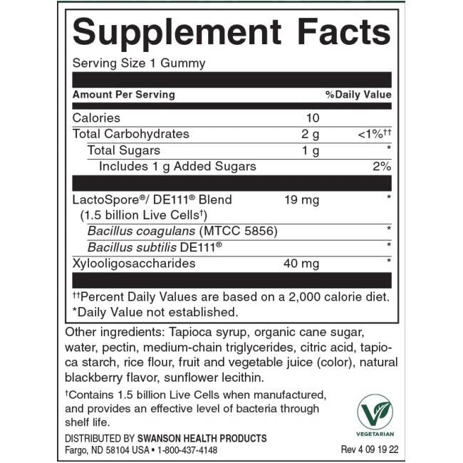 Probiotique + Gummies prébiotiques - 60 gummies