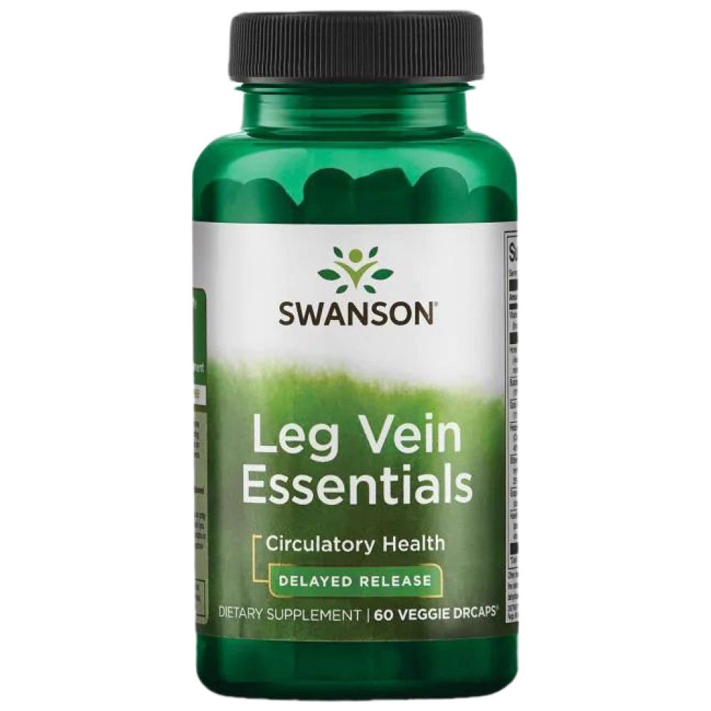 Essentiels de veine de jambe à libération retardée - 60 capsules