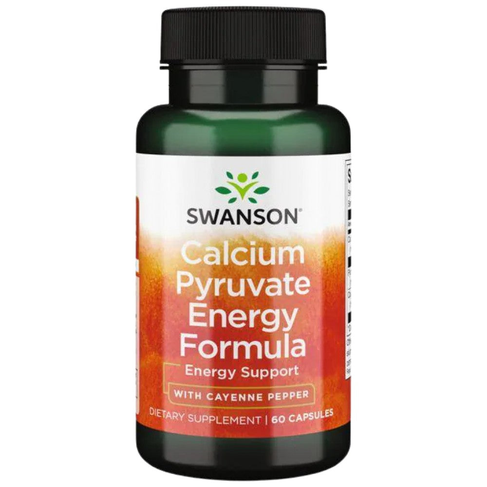 Capsules de formule de formule 60 à énergie de pyruvate de calcium