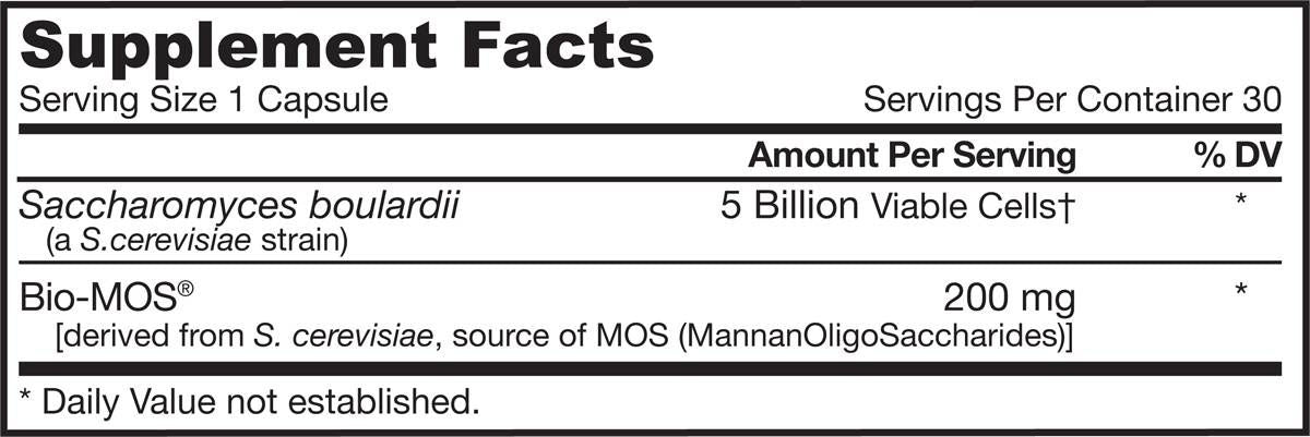 Saccharomyces bouladii + MOS - 30 capsules