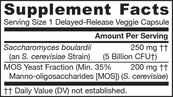 Saccharomyces bouladii + MOS - 90 capsules