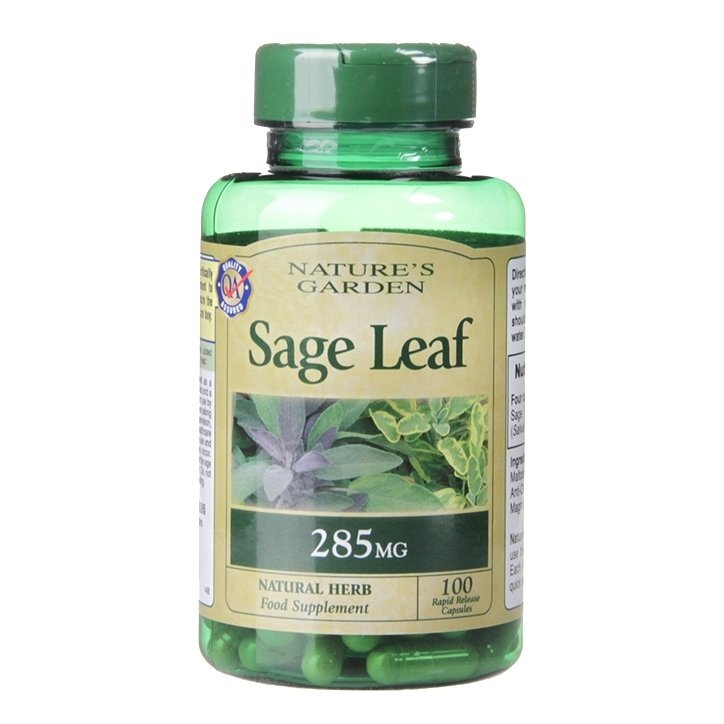 Salvia (feuille de sauge) (Sage) 285 mg 100 capsules Holland & Barrett