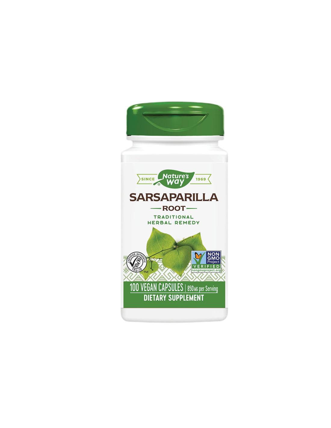 Racine de Sarsaparilla 425 mg - 100 capsules