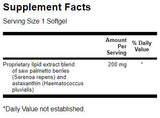 Saw Palmetto/Astaxanthin Complexe de la prostate 60 capsules de gel
