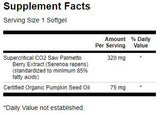 Saw Palmetto - Rassette maximale 320 mg 60 capsules de gel