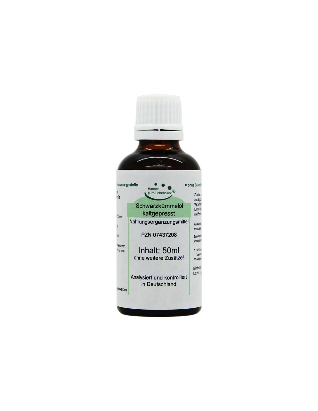 Schwarzkümmelöl - Huile de cumin noir pressé à froid, 50 ml Drops El Compra