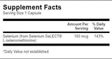 Sélénium 100 mcg (l-sélénométhionine) - 300 capsules