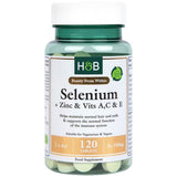 Sélénium 100 mcg + zinc & vits A, C&E - 120 comprimés