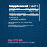 Sélénium/chélaté - levure libre/100 mcg./120 Caps.
