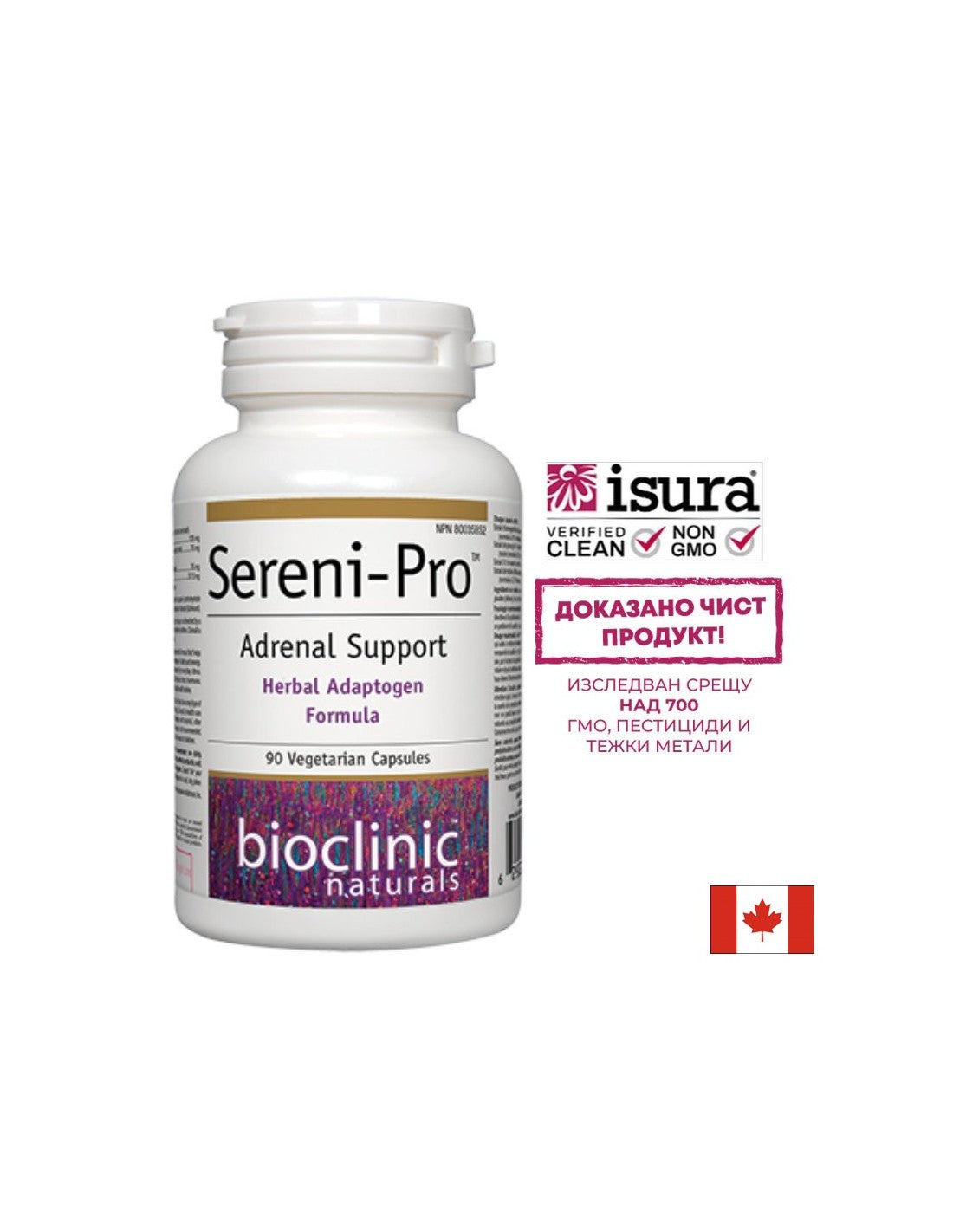 Sereni-Pro™ Soutien surrénalien x 90 capsules <tc>Natural Factors</tc>