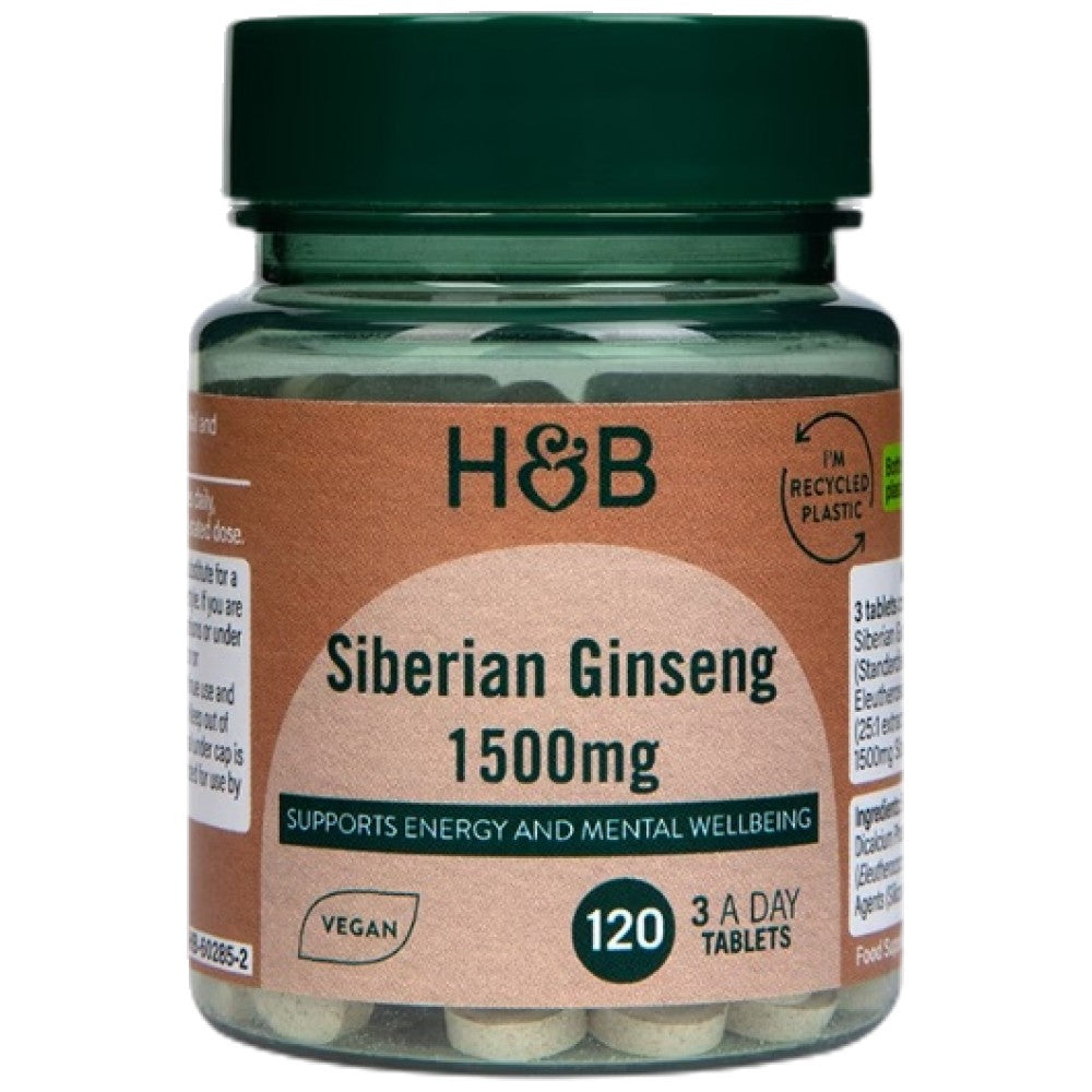 Ginseng sibérien 1500 mg - 120 comprimés