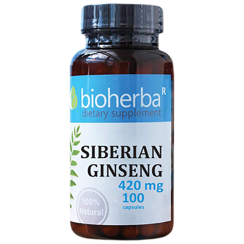 Ginseng sibérien 420 mg - 100 capsules