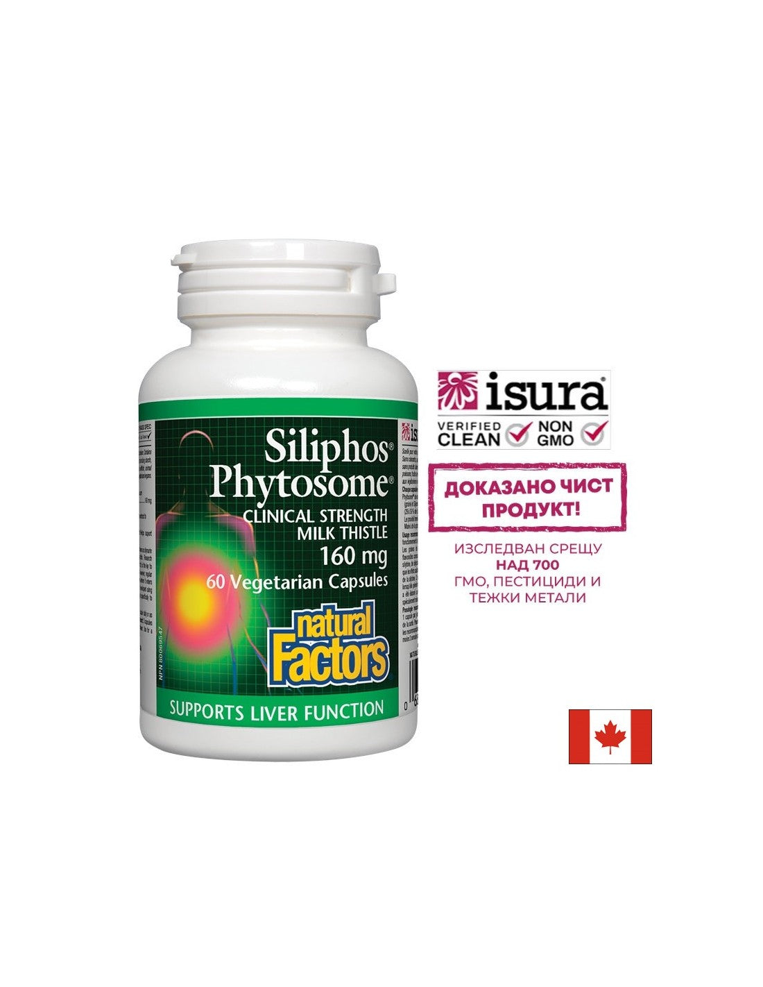 Phytosome de chardon-Marie/Siliphos premium 160 mg - 60 capsules