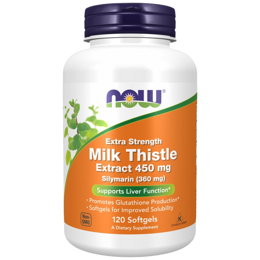 Silymarin Milk Thistle Extrait 450 mg - 120 capsules de gel
