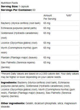 Aide des sinus | Santé respiratoire 60 capsules