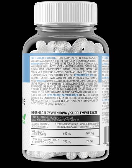 Butyrate de sodium 600 mg 90 capsules