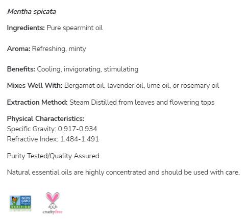 Huile de lance -ardire | 100% pur mentha spicata - 30 ml