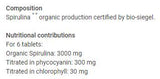 Spiruline | Bio végétalien 500 mg - 100 comprimés