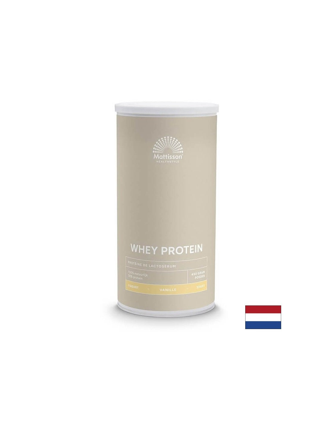 Protéine de lactosérum - Protéine de lactosérum sport, 450 g de poudre avec saveur de vanille
