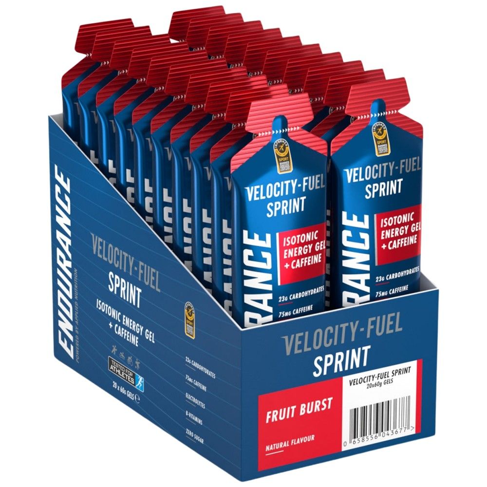 Endurance Sprint Isotonic Energy Gel + Cafeine - 20 x 60 grammes