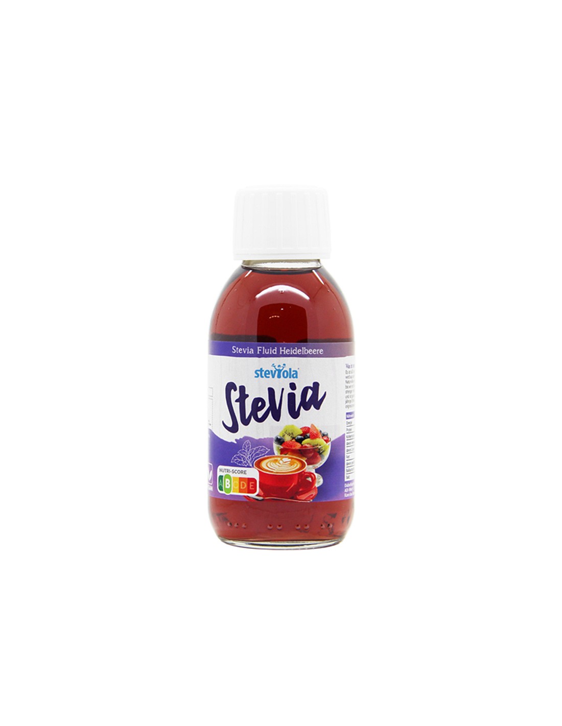 Stevia liquide avec arôme de myrtille - Steviola, 125 ml