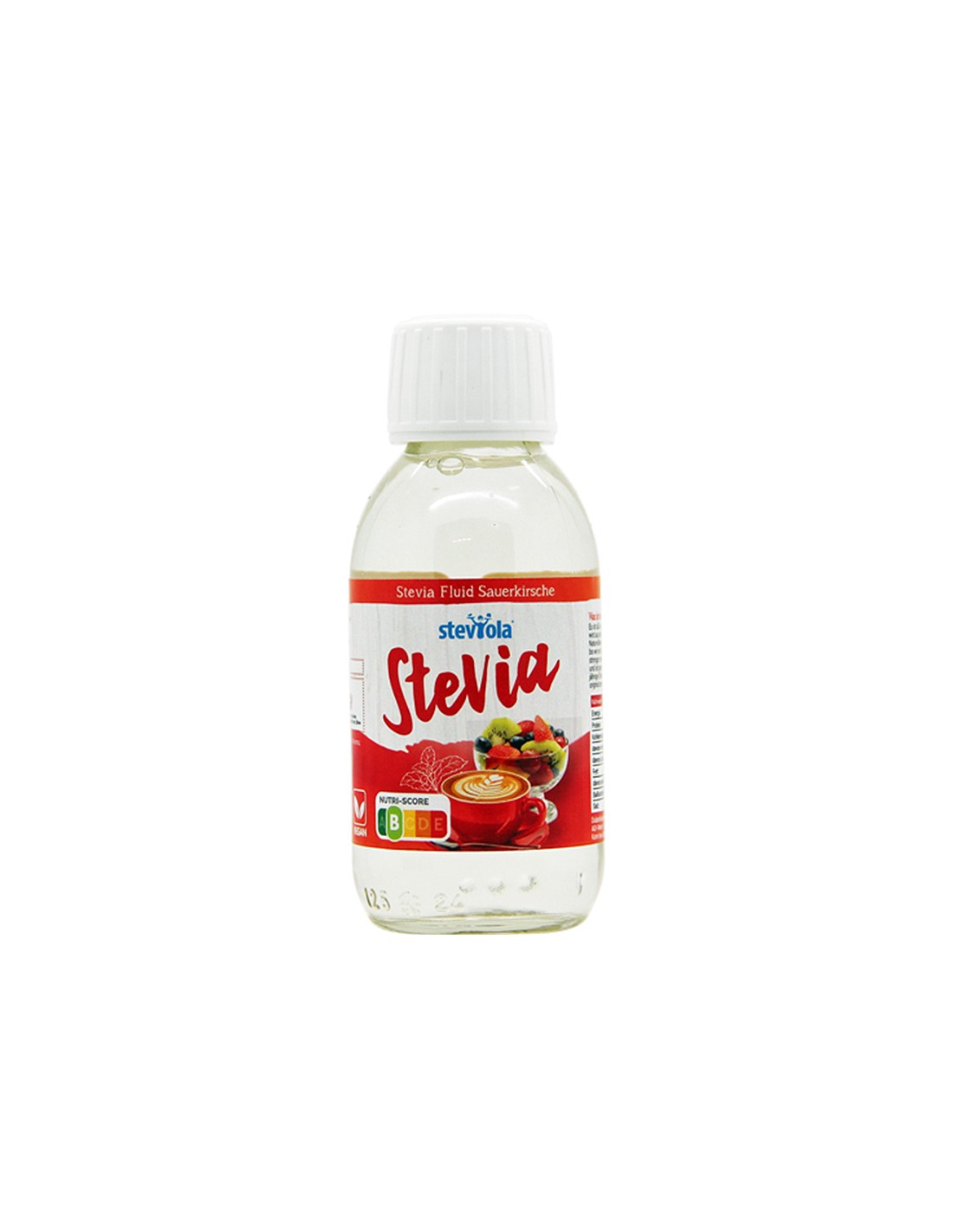 Stevia liquide avec saveur de cerise - Steviola, 125 ml
