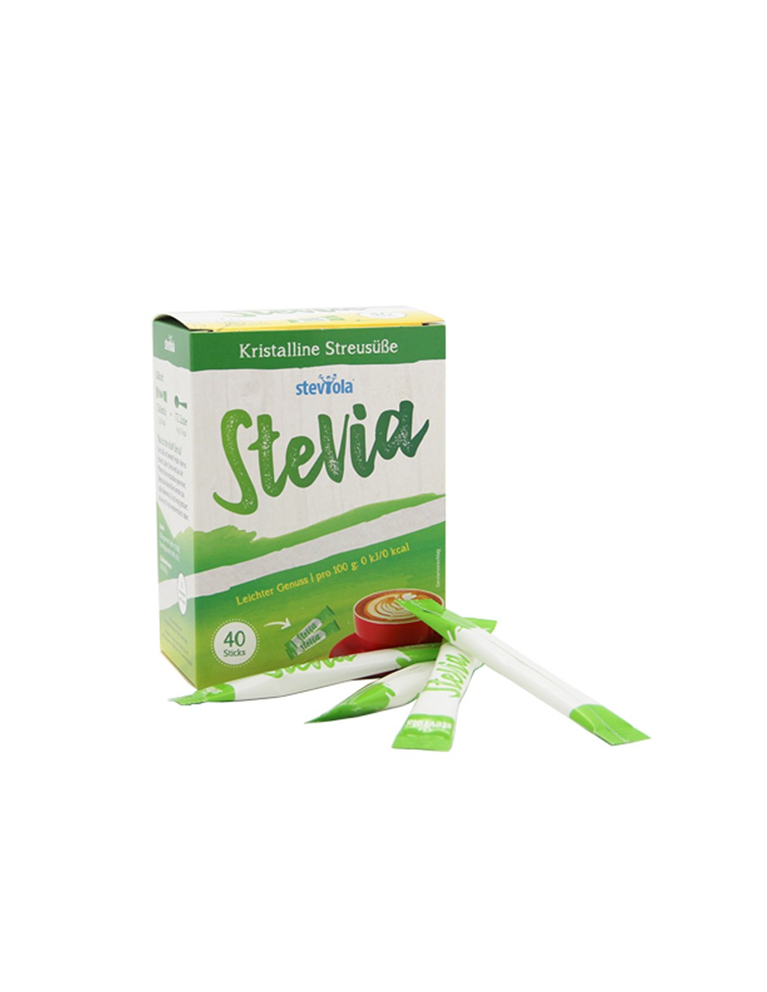 Stevia - Steviola, 40 sachets emballés individuellement