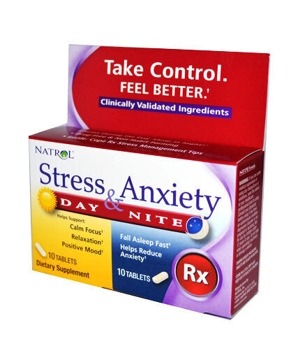 Tabs de stress et d'anxiété 10 + 10.