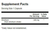 Citrate de strontium 340 mg - 60 capsules