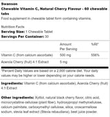 Vitamine C à crochet sans sucre 500 mg 60 comprimés