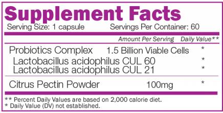 Super acidophilus 60 capsules