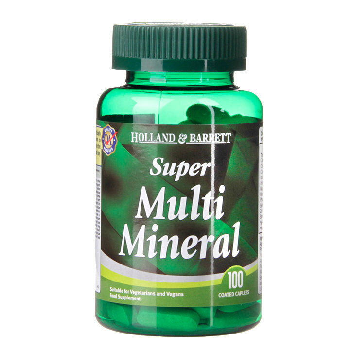 Super multiminéraux (super multi-minéraux) 100 comprimés Holland & Barrett