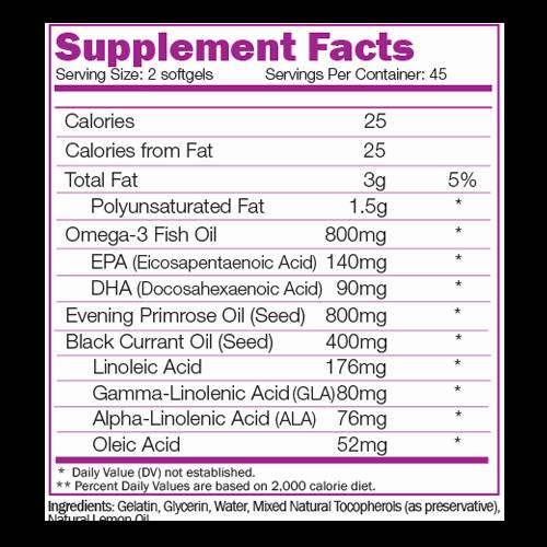 Super Omega 3-6-9 - 90 capsules de gel