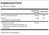 Super résistance Concentré de canneberge 420 mg - 60 capsules de gel