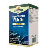 Huile de poisson concentrée (Super Strength Fish Huile) 1200 mg 60 capsules molles