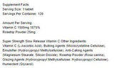 Super résistance à libération lente vitamine C 1500 mg - 120 comprimés