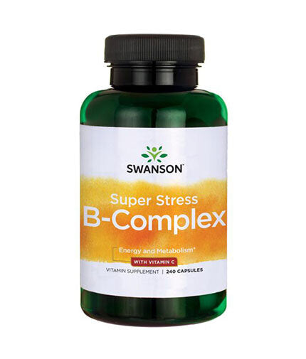 Complexe de vitamine B super stress avec des capsules de vitamine C - 240