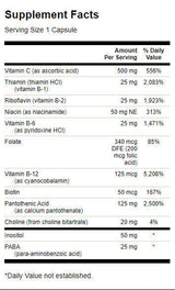 Complexe de vitamine B super stress avec des capsules de vitamine C - 240
