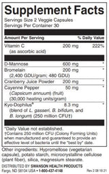 Supplément pour la santé des voies urinaires - 60 capsules