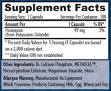 Potassium à libération prolongée 99 mg./100 VCAPS.