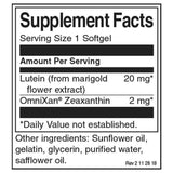 Synergistic Eye Health Lutein & Zeaxanthine 22 mg - 60 capsules de gel