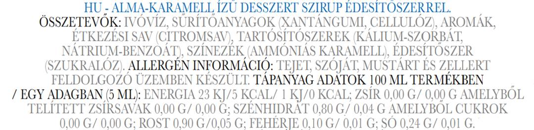 Sirop | Keto Friendly Zero Calorie - différentes saveurs 350 ml