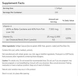 Ultra A & D-3 | Vitamine A 25 000 et vitamine D 1000 UI - 100 capsules de gel