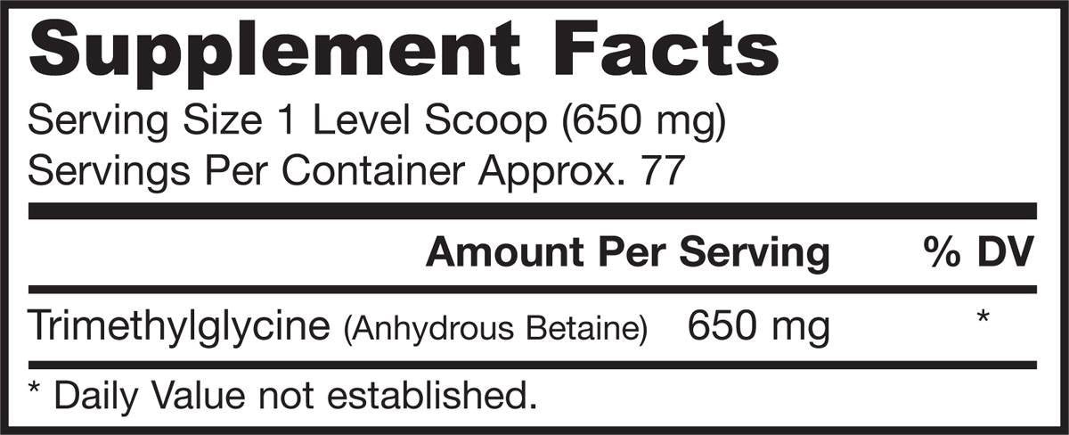 Poudre de cristaux TMG 650 mg 50 grammes