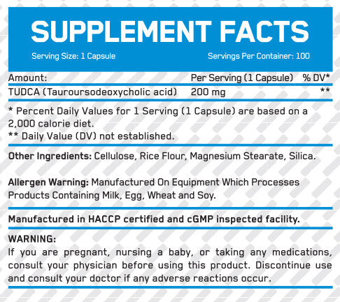 VCAP TUDCA 200 mg/100